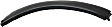 Front, Driver and Passenger Side, Front Section Fender Trim, Textured Black, For Models With 2 Piece Fender Flares