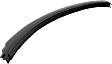 Front, Driver and Passenger Side, Front Section Fender Trim, Textured Black, For Models With 2 Piece Fender Flares