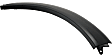 Front, Driver and Passenger Side, Front Section Fender Trim, Textured Black, For Models With 2 Piece Fender Flares