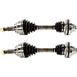Front, Driver and Passenger Side Axle Assembly - Set of 2