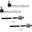 Front, Driver and Passenger Side, Inner and Outer Tie Rod Ends
