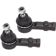 Front, Driver and Passenger Side, Outer Tie Rod Ends
