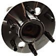 Rear, Driver and Passenger Side Wheel Hub, 6 Lugs, With Bearing, With Sensor