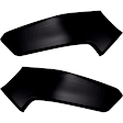 Front, Driver and Passenger Side, Upper Bumper End, Primed Plastic CAPA Certified