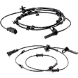 Rear, Driver and Passenger Side ABS Speed Sensor Set of 2