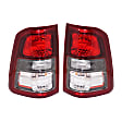 Driver and Passenger Side Halogen Tail Light, With bulb(s), OE Replacement