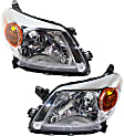 2011 Scion xD - Driver and Passenger Side Halogen Headlight, Without bulb(s), OE Replacement, CAPA Certified