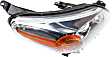 2011 Scion xD - Driver and Passenger Side Halogen Headlight, Without bulb(s), OE Replacement, CAPA Certified