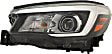 Driver and Passenger Side LED Headlight, With bulb(s), OE Replacement
