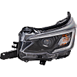 Driver and Passenger Side Headlights, with Bulb, LED, Base/Sport/Premium/Onyx Edition XT Models, For Models Without LED Steering Responsive Headlights (SRH)