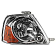 Driver and Passenger Side Halogen Headlight, Without bulb(s), OE Replacement