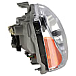 Driver and Passenger Side Halogen Headlight, Without bulb(s), OE Replacement