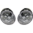 Front, Driver and Passenger Side Fog Lights, With bulb(s), Halogen, For Models With Driver Assist System