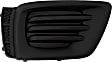 Front, Driver and Passenger Side Fog Light Cover, Textured Black