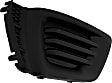 Front, Driver and Passenger Side Fog Light Cover, Textured Black