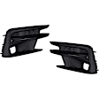 Front, Driver and Passenger Side Fog Light Trims, Textured Black