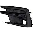 Front, Driver and Passenger Side Fog Light Trims, Textured Black