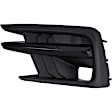 Front, Driver and Passenger Side Fog Light Trims, Textured Black