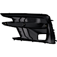 Front, Driver and Passenger Side Fog Light Trims, Textured Black