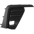 Front, Passenger Side Fog Light Trims, Textured Black