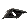 Front, Driver and Passenger Side Fog Light Trims, Textured Black, For Models With Fog Lights