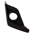 Front, Driver and Passenger Side Fog Light Trims, Textured Black, For Models With Fog Lights