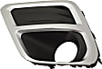 Front, Driver and Passenger Side Fog Light Trims, Black and Chrome