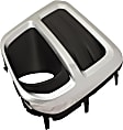 Front, Driver and Passenger Side Fog Light Trims, Black and Chrome