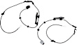 ABS Wheel Speed Sensor Wiring Harness - Rear, Driver and Passenger Side