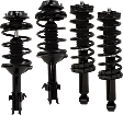 Front and Rear, Driver and Passenger Side Fully Loaded Strut, 4 Cyl., 2.5L Engine, Set of 4