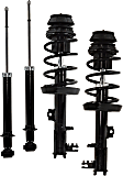 Front and Rear, Driver and Passenger Side Shock and Fully Loaded Strut, FWD