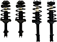 Front and Rear, Driver and Passenger Side Fully Loaded Strut, Without Self Leveling Suspension