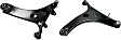 Front, Driver and Passenger Side, Lower Control Arms, With Ball Joints