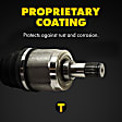2008 Subaru Outback Premier - Front, Driver and Passenger Side Axle Assembly, Supplied with Standard Neoprene Outboard Boot, New, 3.0L 6Cyl