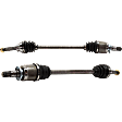 Rear, Driver and Passenger Side Axle Assembly - Set of 2