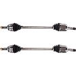 2012 Subaru Outback - Front, Driver and Passenger Side Axle Assembly, Supplied with Standard Neoprene Outboard Boot, New, 2.5L 4Cyl