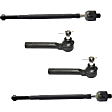 Front, Driver and Passenger Side, Inner and Outer Tie Rod Ends