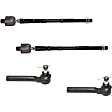 Front, Driver and Passenger Side, Inner and Outer Tie Rod Ends