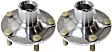 Front, Driver and Passenger Side Wheel Hub, 5 Lugs, Without Bearing, 2.0L, 4Cyl