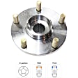 Front, Driver and Passenger Side Wheel Hub, 5 Lugs, Without Bearing, 2.0L, 4Cyl