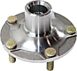Front, Driver and Passenger Side Wheel Hub, 5 Lugs, Without Bearing, 2.0L, 4Cyl