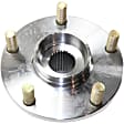 Front and Rear, Driver and Passenger Side Wheel Hub, 5 Lugs, Front - Without Bearing; Rear - With Bearing, With Sensor, AWD, 2.0L, 4Cyl