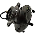 Front and Rear, Driver and Passenger Side Wheel Hub, 5 Lugs, Front - Without Bearing; Rear - With Bearing, With Sensor, AWD, 2.0L, 4Cyl
