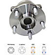 2014 Subaru Forester 2.5i Convenience - Rear Wheel Hub, AWD, 5 Lugs, With Bearing