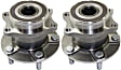 Rear, Driver and Passenger Side Wheel Hub, 5 Lugs, With Bearing, 2.5L, 4Cyl