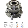 Rear, Driver and Passenger Side Wheel Hub, 5 Lugs, With Bearing, 2.5L, 4Cyl