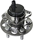 2-Wheel Set Rear, Driver and Passenger Side Wheel Hubs, With Bearing, With Sensor, FWD