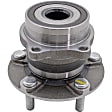 Rear, Driver and Passenger Side Wheel Hub, 5 Lugs, With Bearing