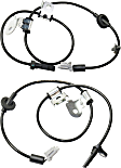 Front, Driver and Passenger Side ABS Speed Sensor Set of 2
