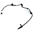 Rear, Driver and Passenger Side ABS Speed Sensors, Includes ABS Wheel Speed Sensor Wire Harness